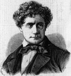 Portret van Brigham Young (1801-1877), Amerikaans politicus en leider van de mormonen. Gravure in ‘Le Monde Illustré’ nr. 39 van 9 januari