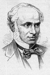 Portret van Camille Doucet (1812-1895), Franse dichter, toneelschrijver en academicus. Gravure in Le Monde Illustré nr. 883 van 14 maart 1874