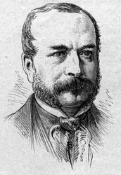 Portret van Camille Rousset (1821-1892), Franse historicus en academicus. Gravure in 