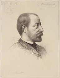 Portret van Camille Saint-Saens (1835-1921)