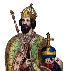 Portret van Karel de Grote, koning der Franken
