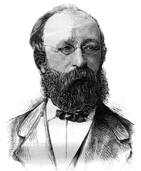 Portret van Charles Demole (1828-1908), Franse politicus. Gravure in 