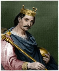 Portret van Karel II de Kale (823 - 877), Koning van Frankrijk - in 