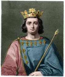 Portret van Karel IV de Schone (1294 - 1328), Koning van Frankrijk - in 