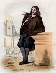 Portret van Claude Perrault (1613-1688), Franse architect, arts en anatoom.