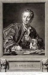 Portret van Diderot uit de Encyclopedie van Diderot en Alembert