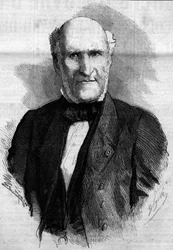 Portret van Elie Hertog van Decazes en Glucksberg (1780 - 1860), Franse advocaat en politicus. Gravure in Le Monde Illustré, nr. 186 van 3 november 1860