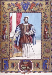 Portret van François 1er in hofkostuum