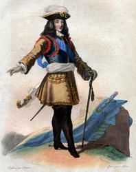 Portret van Francois Henri de Montmorency Bouteville, genaamd Maarschalk de Luxembourg, (1628-1695), Franse generaal, maarschalk van Frankrijk