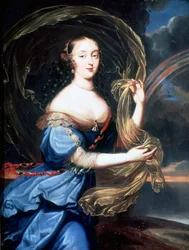 Portret van Francoise Athenais door Rochechouart Mortemart, Markiezin de Montespan (1640-1707).