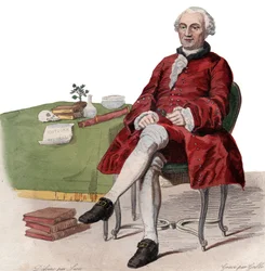 Portret van Georges Louis Leclerc, Graaf van Buffon (1707-1788), Franse natuuronderzoeker