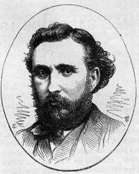 Portret van Henri Chapu (1833-1891), Franse beeldhouwer. Gravure in 