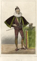 Portret van Hendrik III (1551 - 1589), koning van Frankrijk