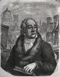 Portret van Jacques-Antoine Dulaure (1755-1835) Franse archeoloog en historicus - Gravure in 