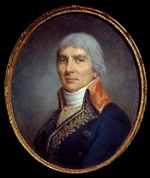 Portret van Jacques Francois Coquille genaamd Dugommier (1738-1794). Anoniem schilderij van de Franse school