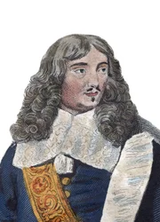 Portret van Jean Baptiste (Jean-Baptiste) Colbert (1619-1683), Franse politicus. Illustratie uit 