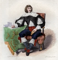 Portret van Jean Louis Guez de Balzac (1597-1654), Franse auteur