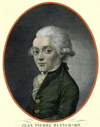 Portret van Jean Pierre (Jean-Pierre) Blanchard (1753-1809), Franse luchtvaartpionier.