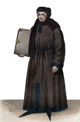 Portret van Jean Froissart (1337-1404)
