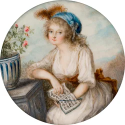 Portret van Lady Lucy Byng, gravin van Bradford
