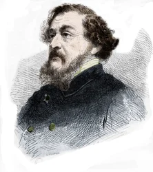 Portret van Leon Gozlan Franse journalist en romanschrijver.