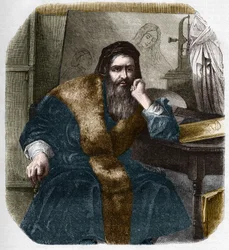 Portret van Leonardo da Vinci (1452-1519)