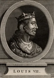 Portret van Lodewijk VII