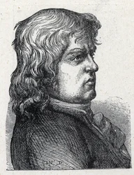Portret van Marc Guillaume Alexis Vadier (1736-1828), Franse revolutionaire politicus. Gravure uit 1889. Privécollectie