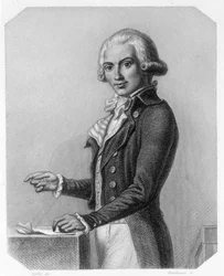 Portret van Marguerite Elie Guadet, Franse politicus (1758-1794) - in 