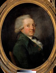 Portret van Marie Jean Antoine Nicolas de Caritat, Markies de Condorcet (1743-1793), Franse filosoof. Anoniem Frans schilderij