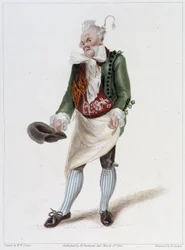 Portret van Monsieur Gattie in het Ballet van de Veronderstelde Boer