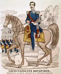 Portret van Napoleon III - vertegenwoordiger van het volk, president van de Franse Republiek (Charles Louis Napoleon Bonaparte) (1808 - 1873)