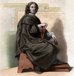 Portret van Nicolas Poussin (1594-1665), Franse schilder.