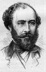 Portret van Octave Feuillet (1821-1890), Franse romanschrijver, toneelschrijver en academicus. Gravure in 