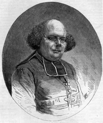 Portret van Patrice Cruice (1815-1866), bisschop van Marseille van 1861 tot 1865. Gravure in 