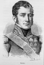 Portret van Savary, Hertog van Rovigo (1808), Franse generaal en politicus (1774 - 1833) - uit "L