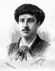 Portret van Sergeant Jules Bobillot (1860-1885), koloniale held van de school van de Derde Republiek