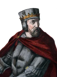 Portret van Simon IV de Montfort, 5e Graaf van Leicester (1150-1218), Franse edelman
