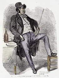 Portret van Vautrin (personage geïnspireerd door Vidocq) - in 