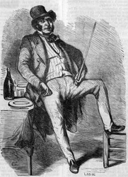 Portret van Vautrin, personage uit de roman 