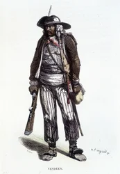 Portret van een Vendée contrarevolutionair