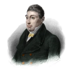 Portret van generaal La Fayette (Marie Gilbert Mottier, Markies de Lafayette) (1757-1834), Franse aristocraat, militair officier en politicus. in 