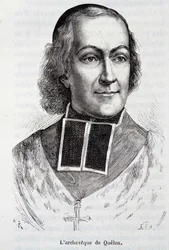 Portret van de Aartsbisschop Hyacinthe Louis de Quelen (1778 - 1839), prelaat - in 