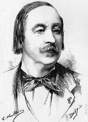 Portret van de Eerwaarde Franse Solfège Professor Monsieur Felix Le Couppey (1811-1887)