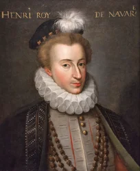 Portret van de koning van Navarra (Henri IV,1553) (olieverf op doek)