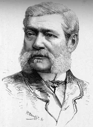 Portret van de houtsnijder, Graaf Colonna Cesari (1825-1887).