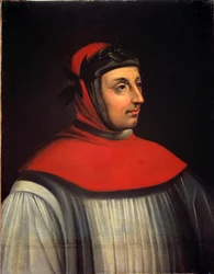 Portret van de dichter Francesco Petrarca (1304-1374)