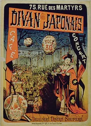 Poster voor Divan Japonais, Parijs