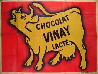 Poster die Vinay chocolade adverteert