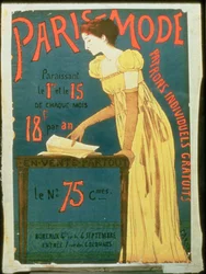 Poster voor abonnementen op Paris Mode Magazine